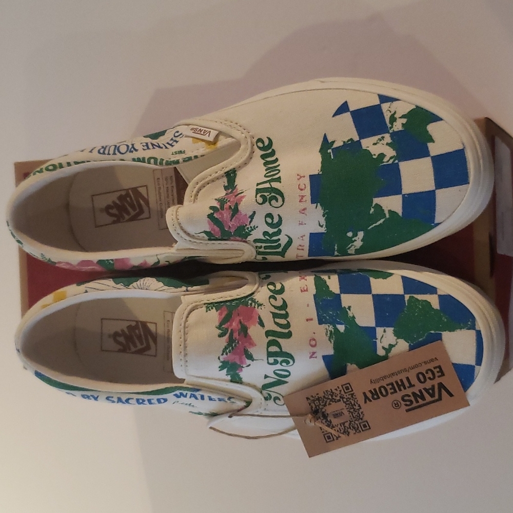 Vans Unisex Classic Slip-On Eco Theory( 8.5 us Women/7 us Men)